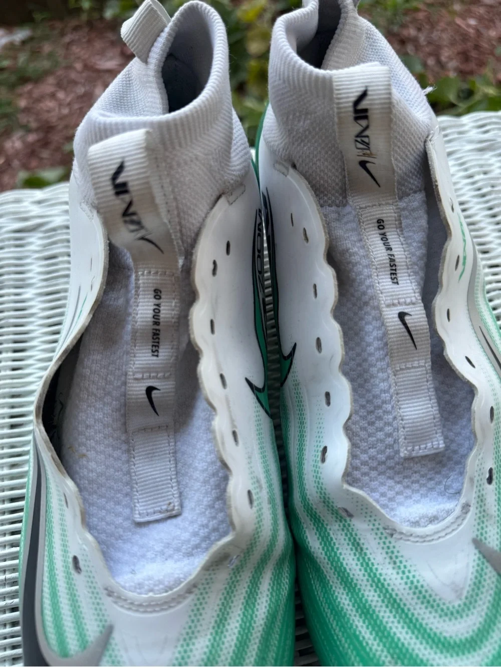 Nike Vapor Pro 1 Football Cleats White Stadium Green HM8850-100 Men’s 9